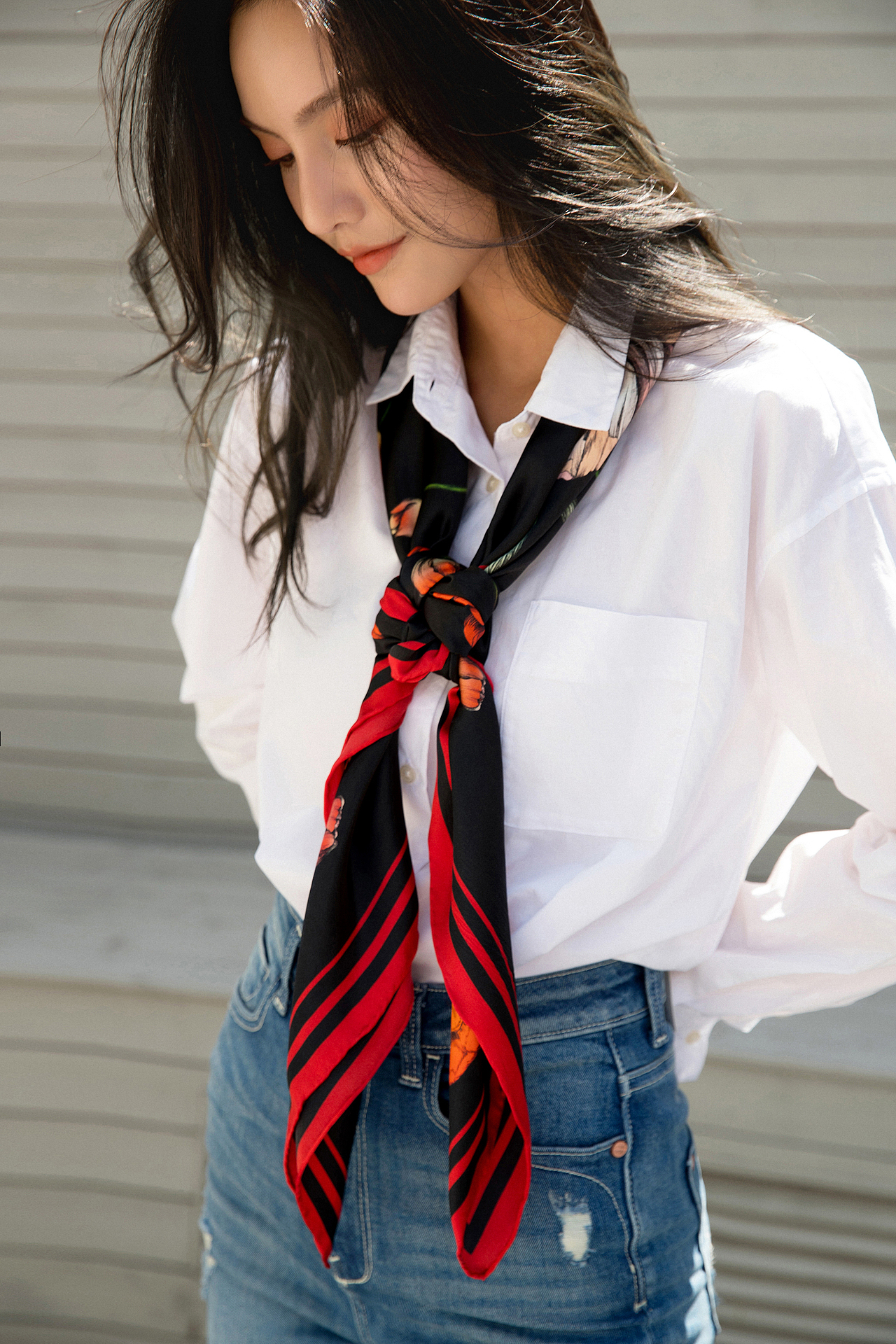 杭州卓米商业|时尚|服装摄影师 丝巾Silk Scarf 拍摄