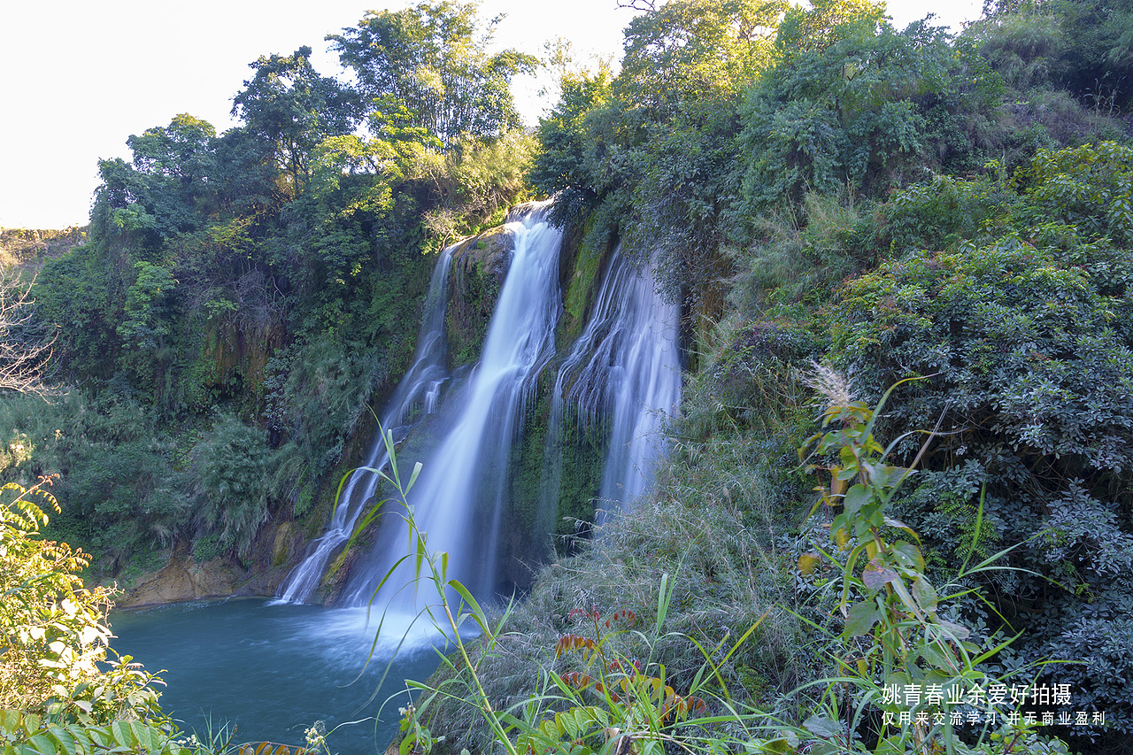云南旅游攻略自由行必去景点三腊瀑布姚青春自然风光山水风景