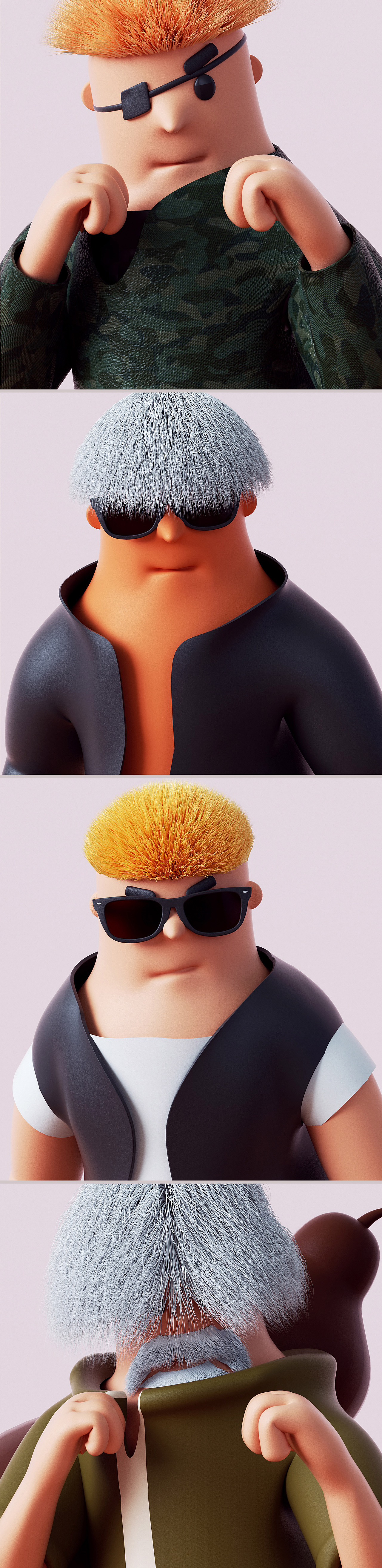 KOF-3D CHARACTER DESIGN（图ZMTk5MzczOTAw） - 人物/生物 - 站酷设计师大金Derk原创素材 - 站酷ZCOOL