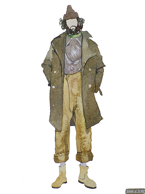 水彩小画-几件斗篷|插画|创作习作|吴欢欢more - 原创作品 - 站酷