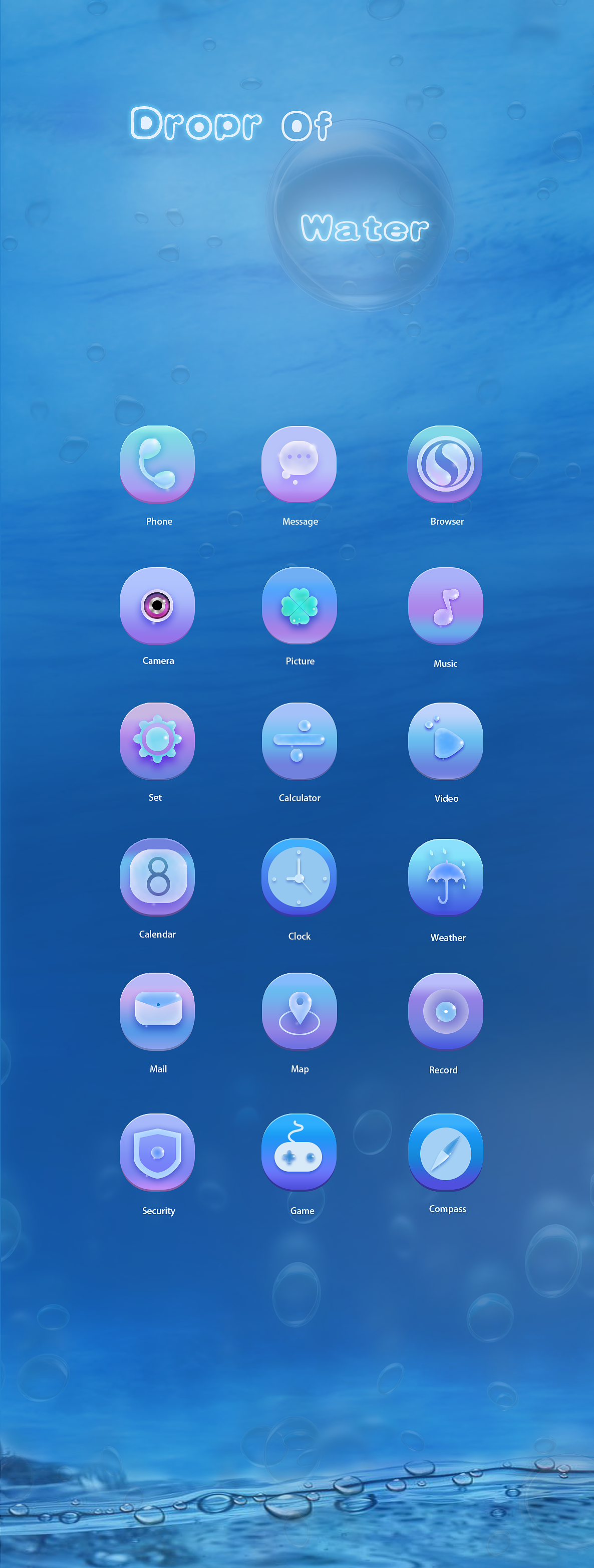 水珠世界（图ZOTE4MTYzODg=） - 图标 - 站酷设计师hannya般若原创素材 - 站酷ZCOOL