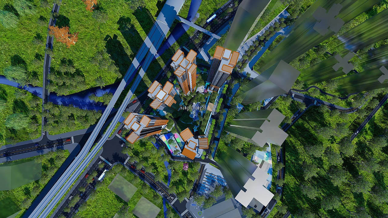 室外建筑效果图（图ZMjA2MDY2ODA4） - 建筑/空间 - 站酷设计师雍荣尔雅01原创素材 - 站酷ZCOOL