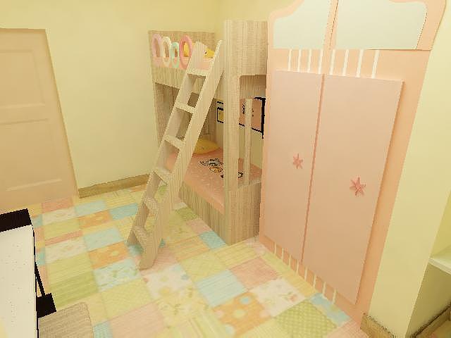 刚开始的3D作业，家具纯手工，喜欢粉粉的小公举房间（图ZOTQ3MjQyNzI=） - 家装设计 - 站酷设计师念念超级超人原创素材 - 站酷ZCOOL