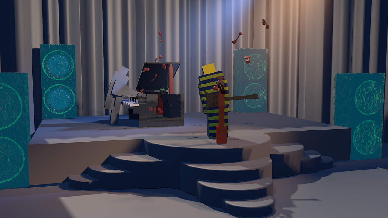 c4d--mg动画音乐舞台