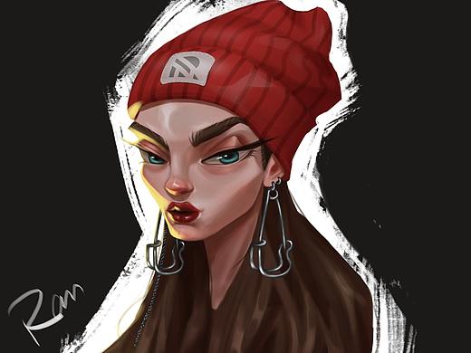 自畫像（個(gè)人主頁-ZNTE0MzUwNjg=） - 新銳潮流插畫 - 站酷設(shè)計(jì)師badgalranran原創(chuàng)素材 - 站酷ZCOOL