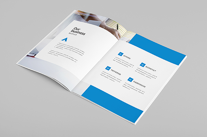 企业画册 公司画册 简约画册 极简画册 蓝色画册（图ZMTE0MjMxMjc2） - 书籍/画册 - 站酷设计师前图设计原创素材 - 站酷ZCOOL