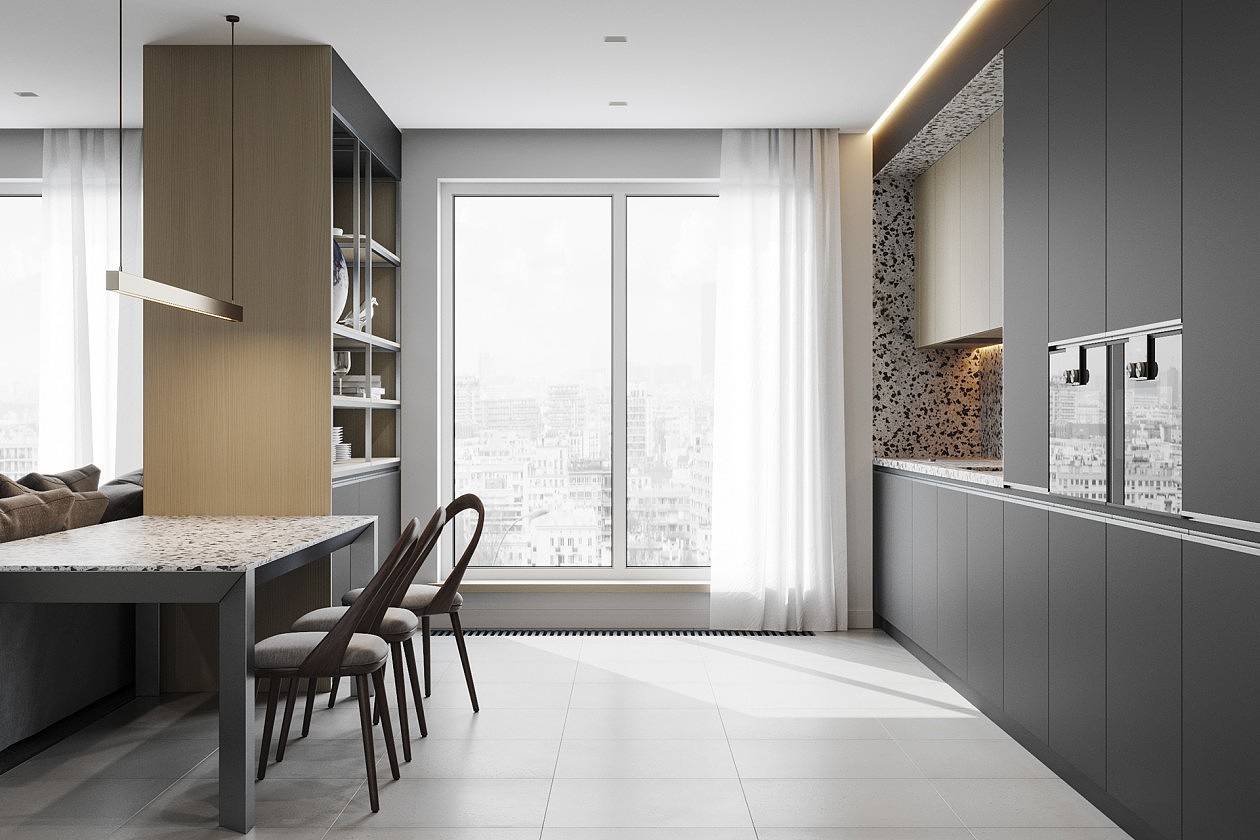 高级灰色系空间设计,既干净又敞亮