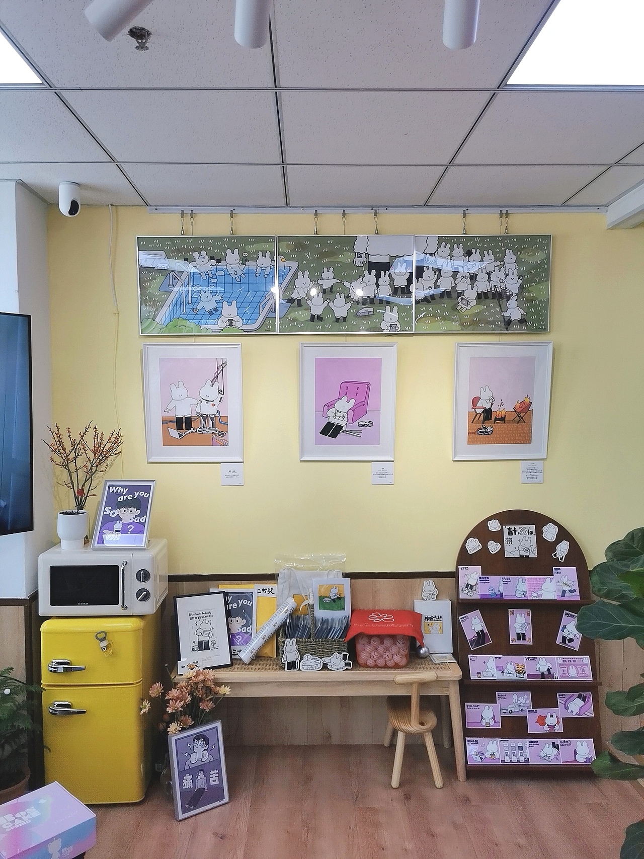 《签约艺人--一个名叫棉棉兔的兔子艺术展(前篇)》（图ZMjk1NzQ5Njc2） - 新锐潮流插画 - 站酷设计师MAYIBO_原创素材 - 站酷ZCOOL