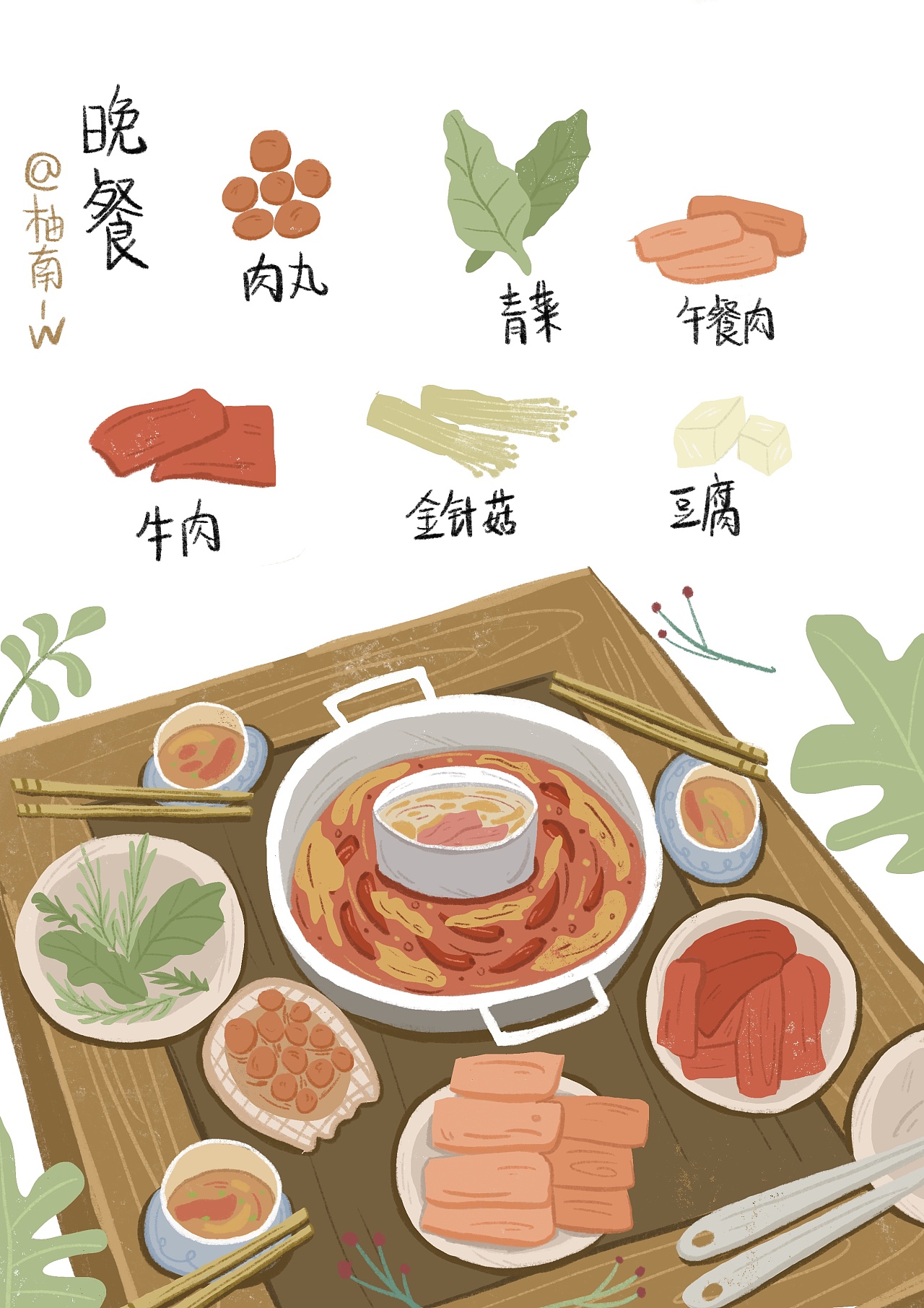 一日三餐|插画|创作习作|younanw - 原创作品 - 站酷 (zcool)