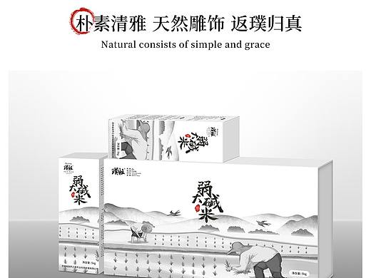 梵墨×自然之源弱碱大米包装 