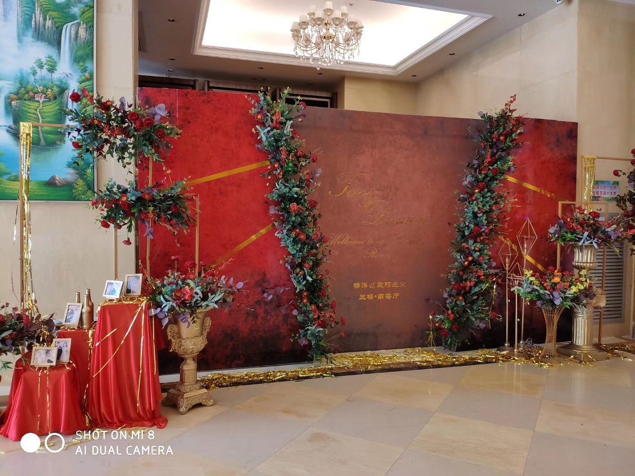 传统红色中式婚礼效果图图与实景图对比|空间|舞台美术|LIUYONGccc - 原创作品 - 站酷 (ZCOOL)
