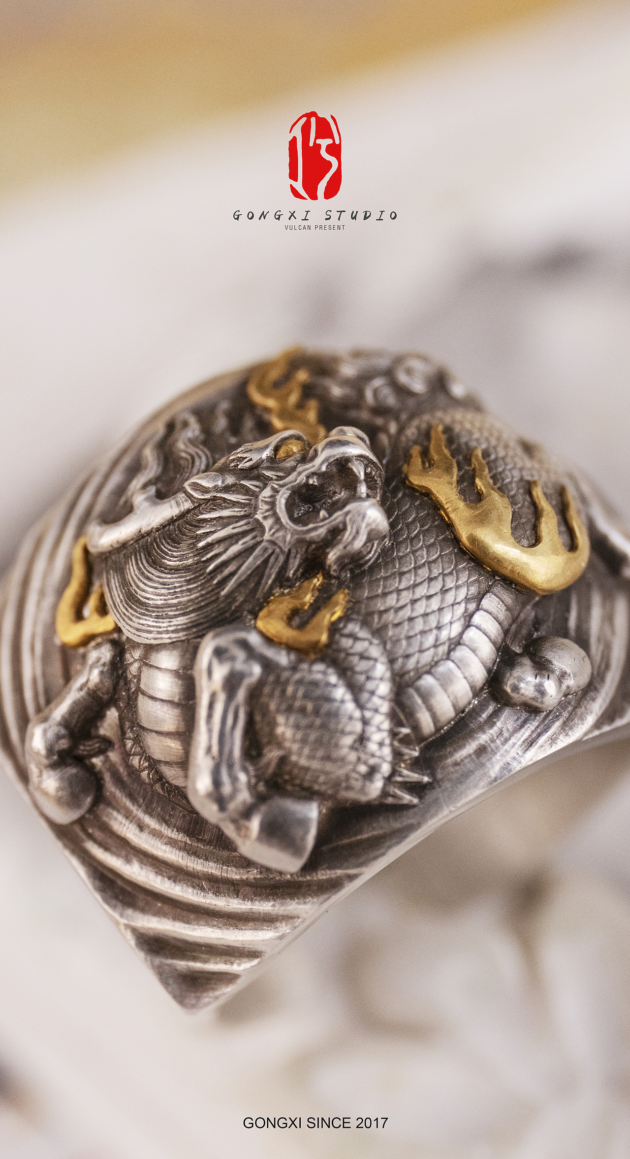 工兮·麒麟扳指（图ZMTU2NjI0NTcy） - 首饰设计 - 站酷设计师VULCAN伏尔甘原创素材 - 站酷ZCOOL