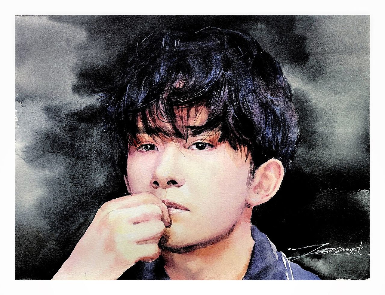 易烊千玺（图ZMjQ1MTY2Mjc2） - 艺术插画 - 站酷设计师明天教室原创素材 - 站酷ZCOOL