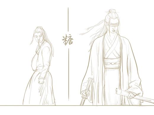 根据影视剧照画的速写