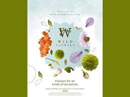 一组鲜花主题网站页面设计模板