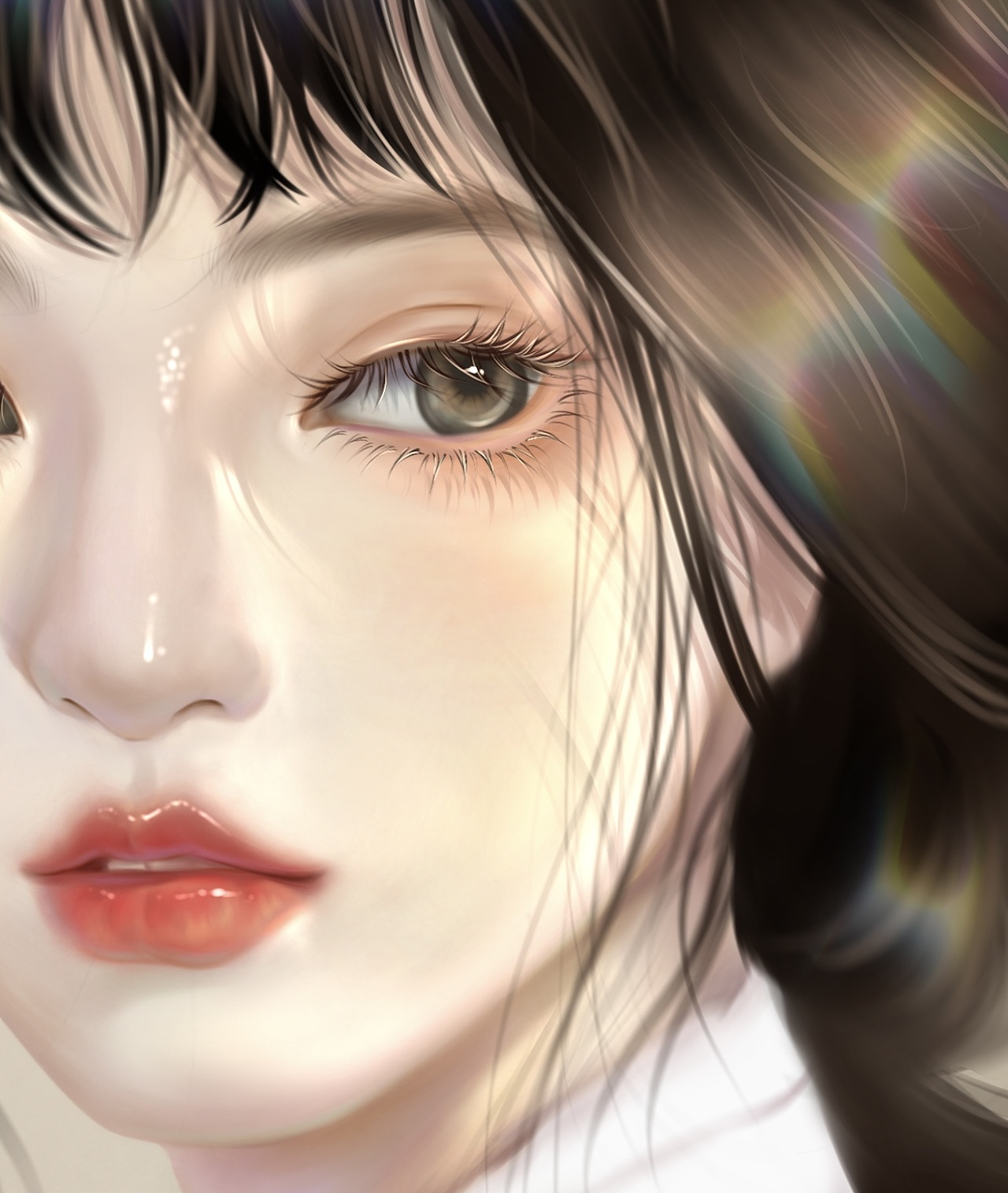 古风半厚涂氛围感美女