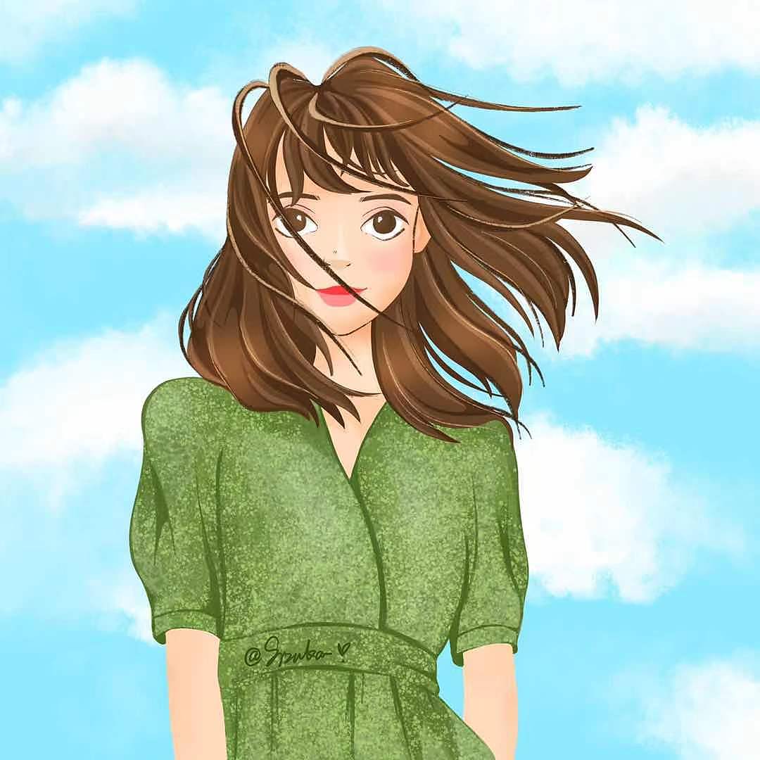 起风了（图ZMjQ4MDAyMzE2） - 艺术插画 - 站酷设计师_Sizuka_原创素材 - 站酷ZCOOL