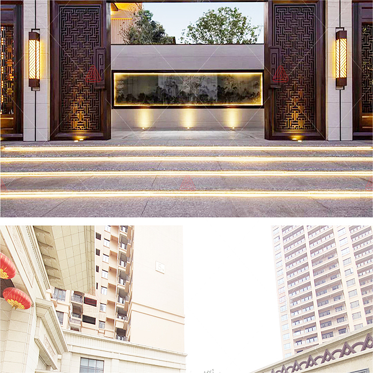 售楼部小区钢结构廊架定制不锈钢长廊园林景观工程承包