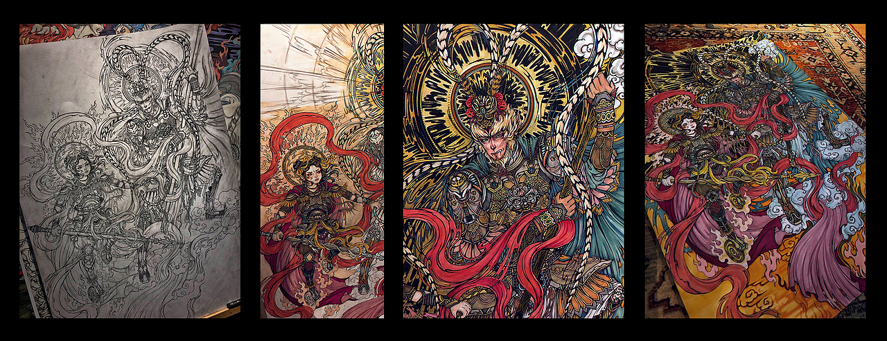 斗法——齐天大圣vs哪吒三太子