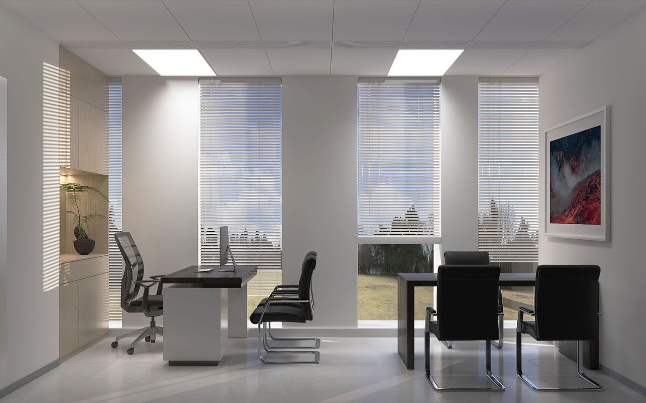 医药公司办公场所效果图表现