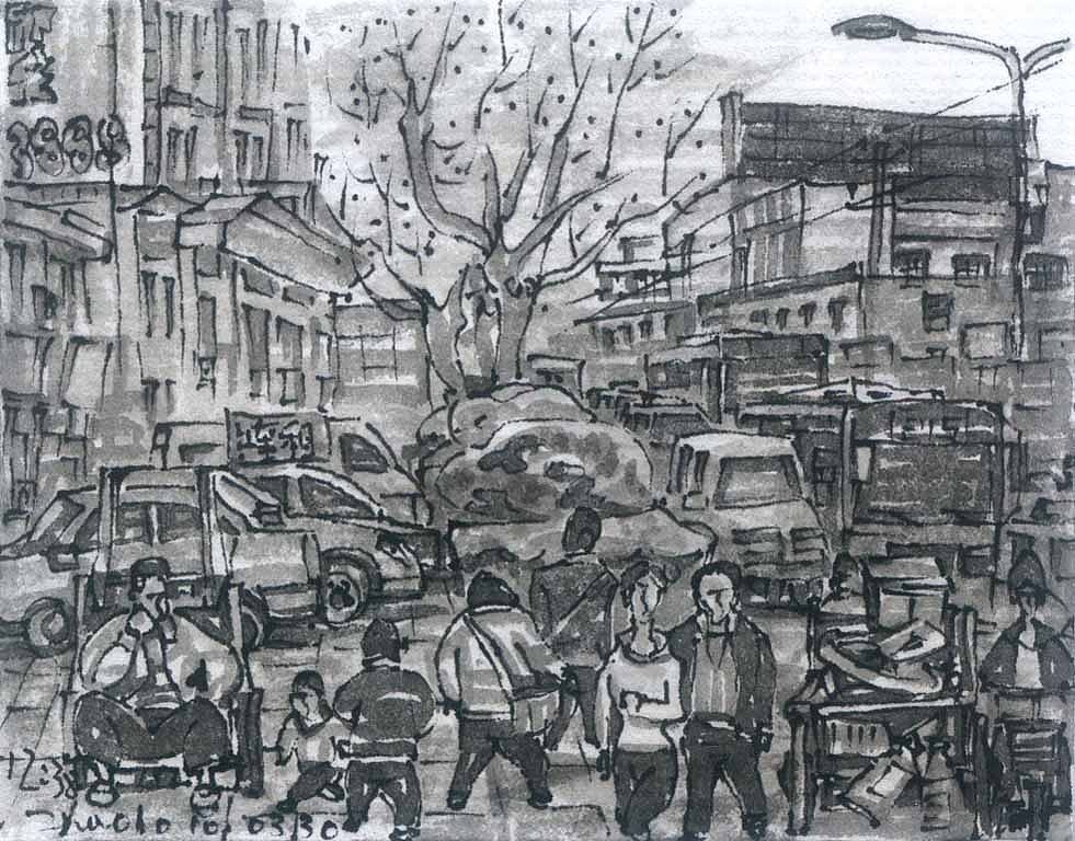 城市脉搏——从韦曲到张家堡(13)(图ZODk4NTE3NDg=) - 绘画 - 站酷设计师东征蚁原创素材 - 站酷ZCOOL