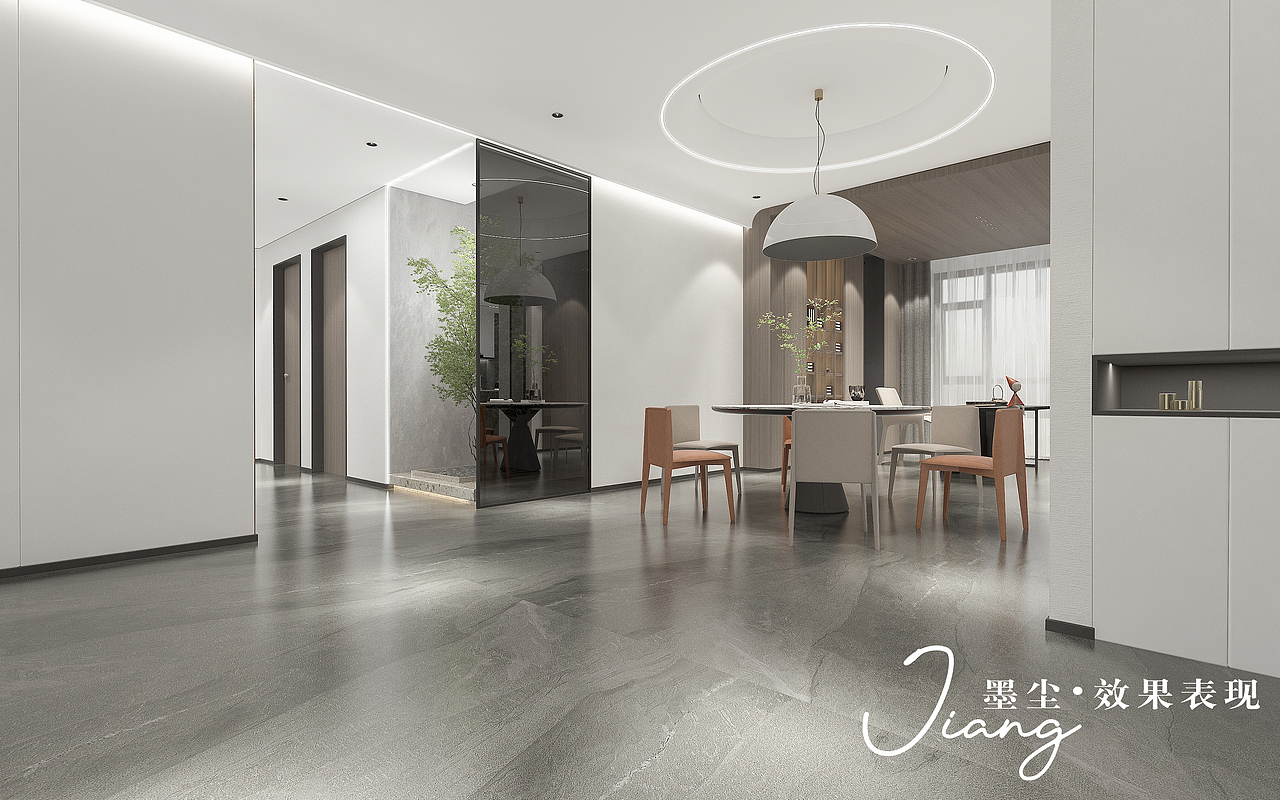 哈尔滨-辰能溪树庭院-250㎡-现代