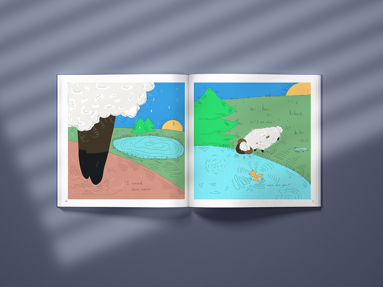 《Flying Sheep》| 给成人的儿童绘本（图ZMjE1ODA2NTM2） - 儿童插画 - 站酷设计师白坨坨原创素材 - 站酷ZCOOL