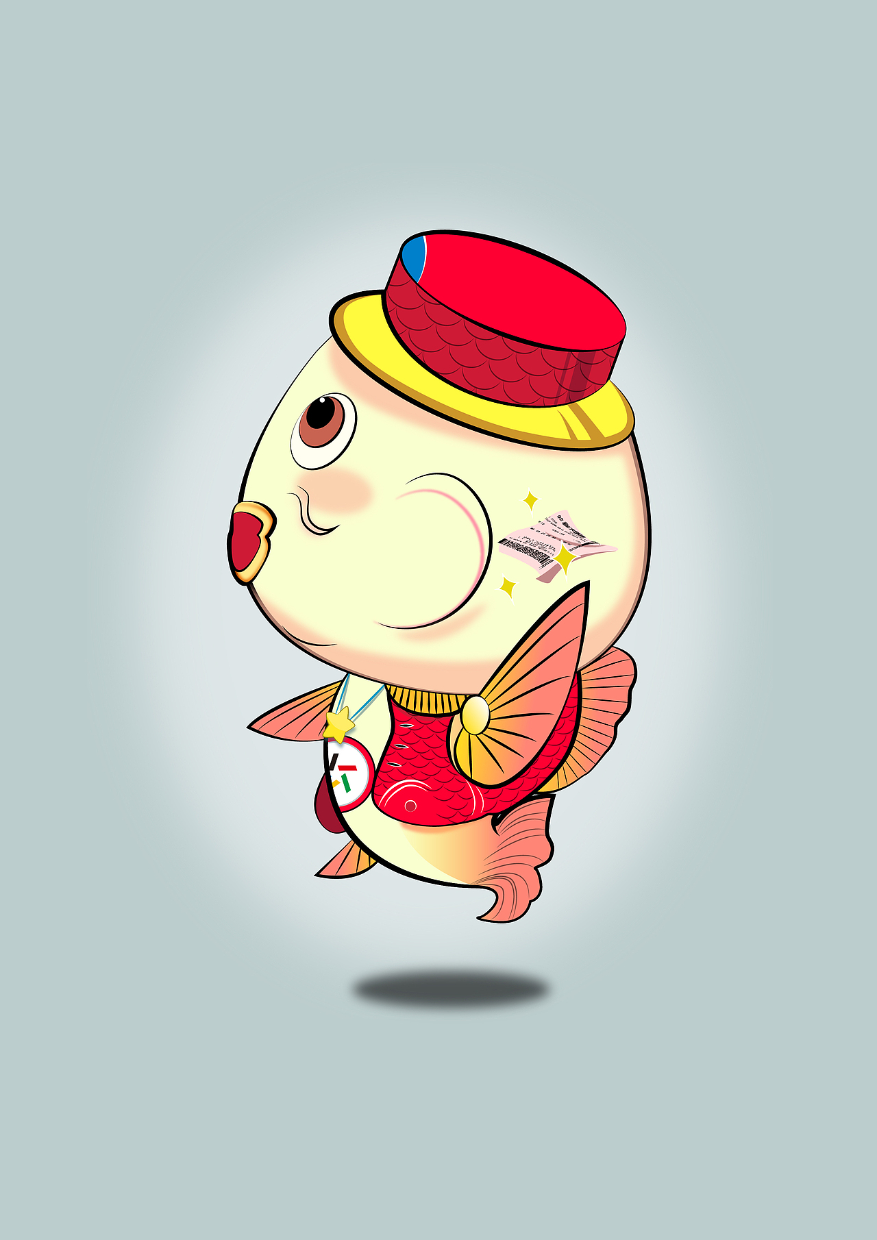 小鲤|平面|ip形象|王浩vision_原创作品-站酷zcool