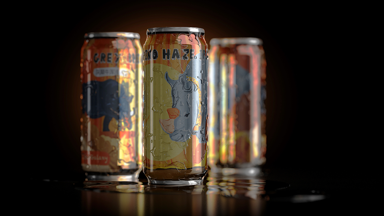 c4d易拉罐建模&材质参数