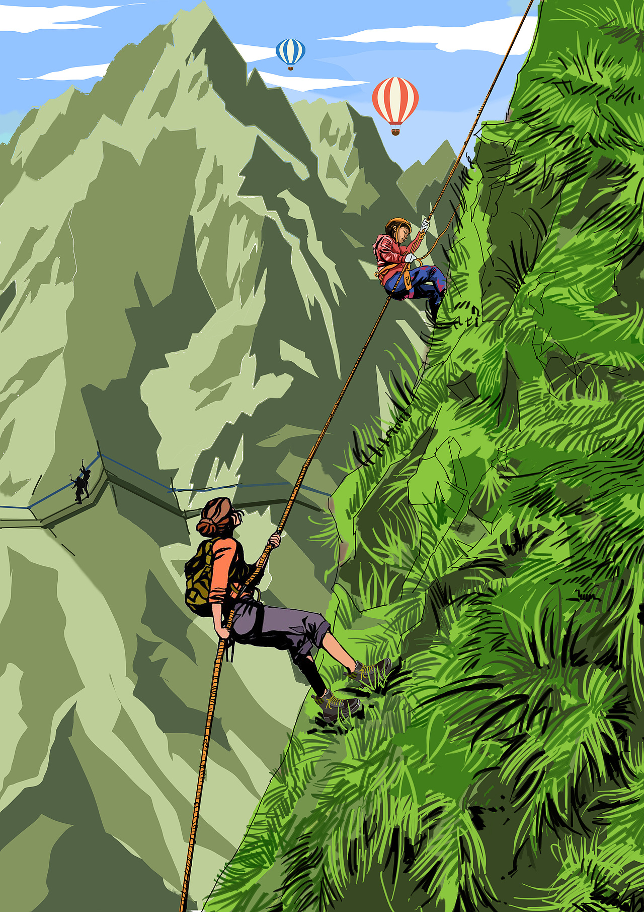 一些小插画（图ZNzA3NTg1Njg=） - 艺术插画 - 站酷设计师森人与鹿原创素材 - 站酷ZCOOL