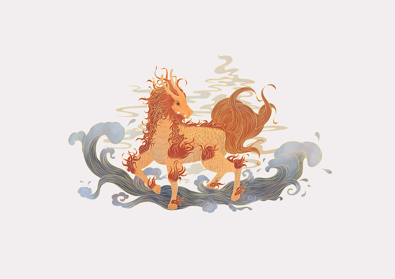 麒麟神话古风作品信息创作时间2020/10/18手绘10添加表情喜欢ta的作品