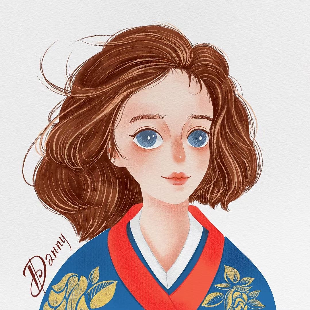 儿插风格头像组合