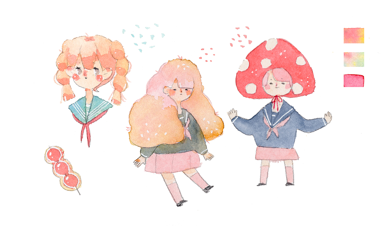 最近的水彩练习