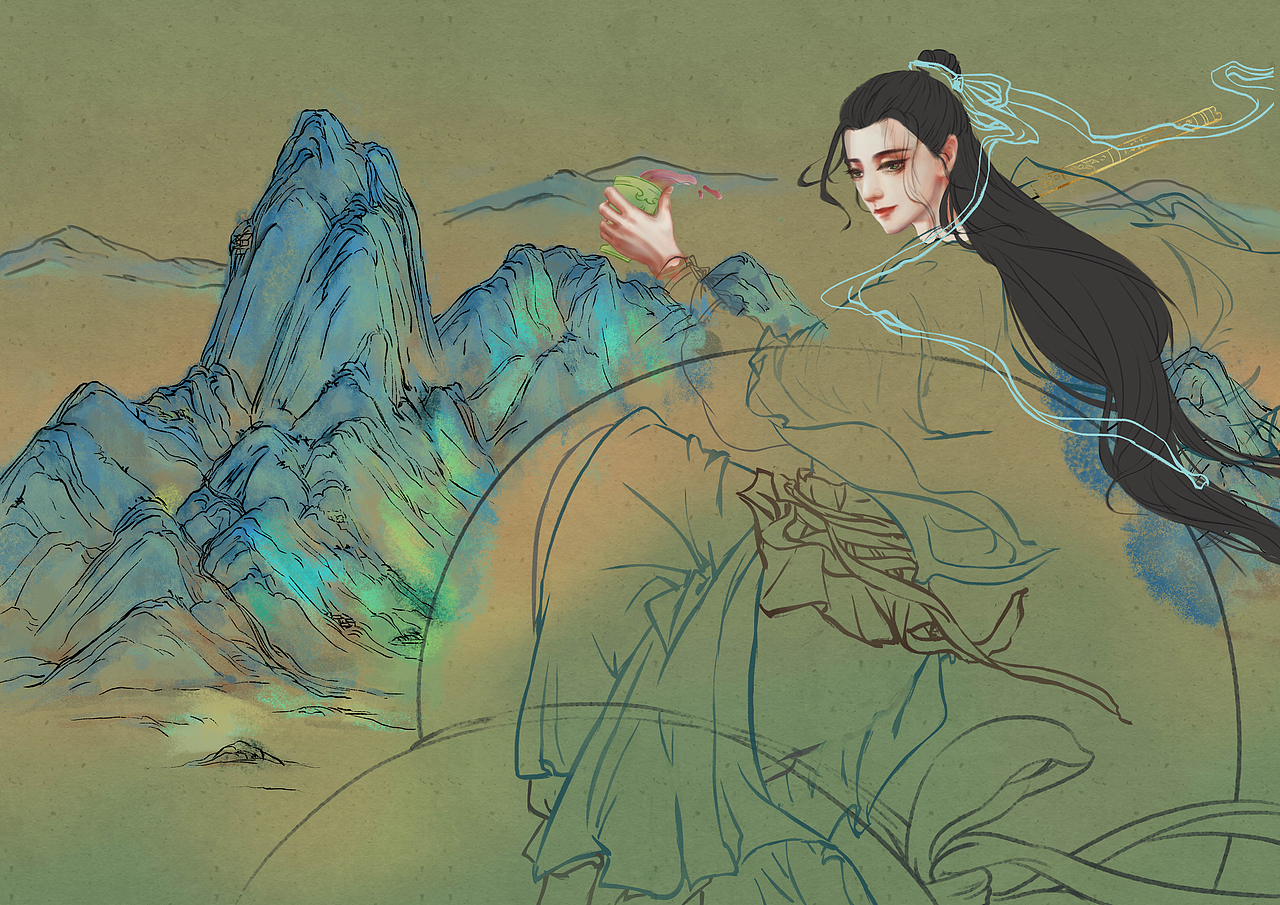 逍遥游（图ZMjI1ODM5Nzg0） - 创作习作 - 站酷设计师精卫填海啦啦啦原创素材 - 站酷ZCOOL