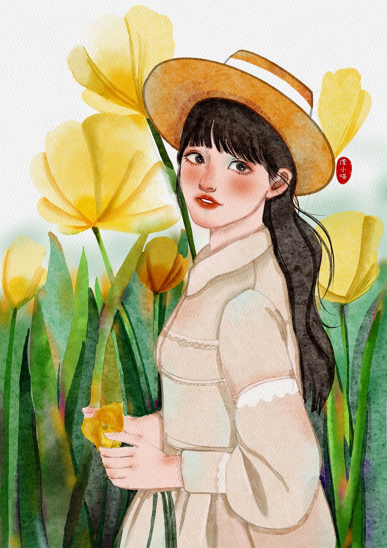 iPad绘画—我画的女孩纸们（图ZMzA0NzcyNTY4） - 创作习作 - 站酷设计师濛小喵原创素材 - 站酷ZCOOL