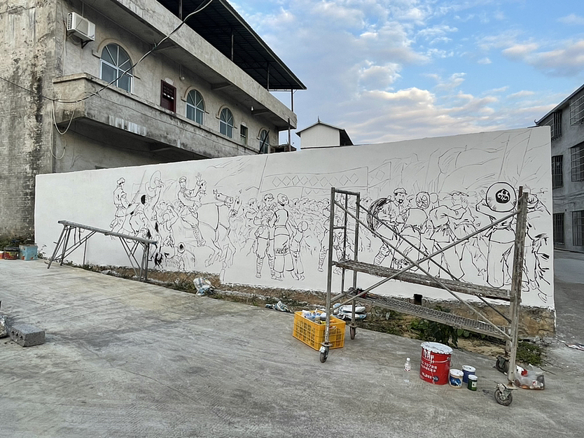 歷史題材墻體彩繪（圖ZMzMwNzEyMDE2） - 繪畫 - 站酷設(shè)計(jì)師深圳禾璽藝術(shù)原創(chuàng)素材 - 站酷ZCOOL