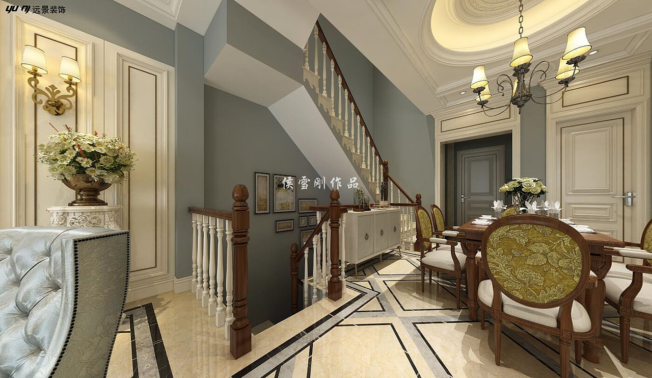 【远景装饰】礼嘉华侨城云澜叠墅装修简美风格设计案例（图ZOTU0MTQ2MzI=） - 家装设计 - 站酷设计师重庆远景装饰原创素材 - 站酷ZCOOL
