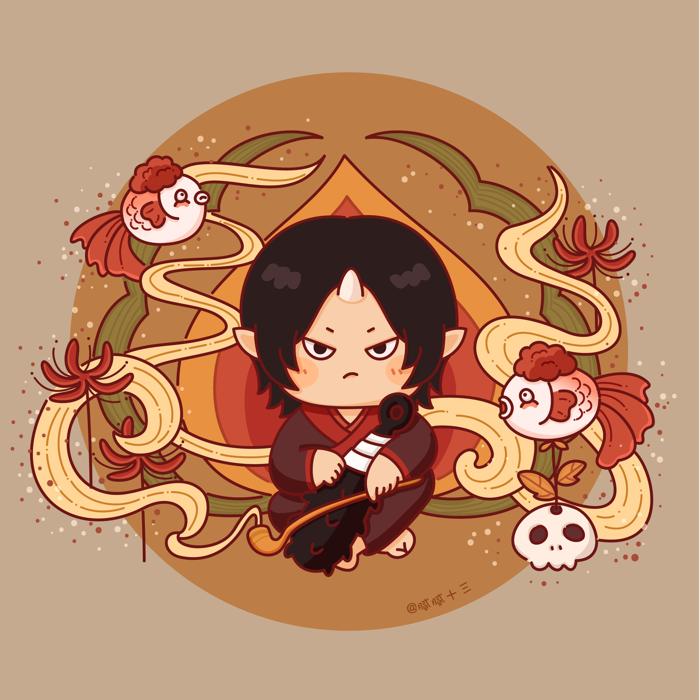 鬼灯的冷彻q版鬼灯