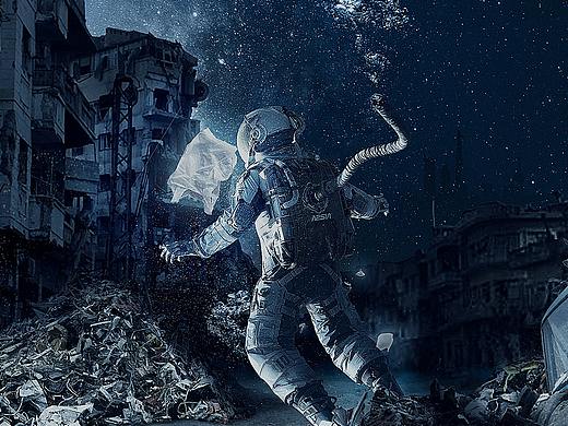 星辰大海—海底合成（个人主页-ZNDk5MTM2MjQ=） - 海报 - 站酷设计师CAXIE原创素材 - 站酷ZCOOL