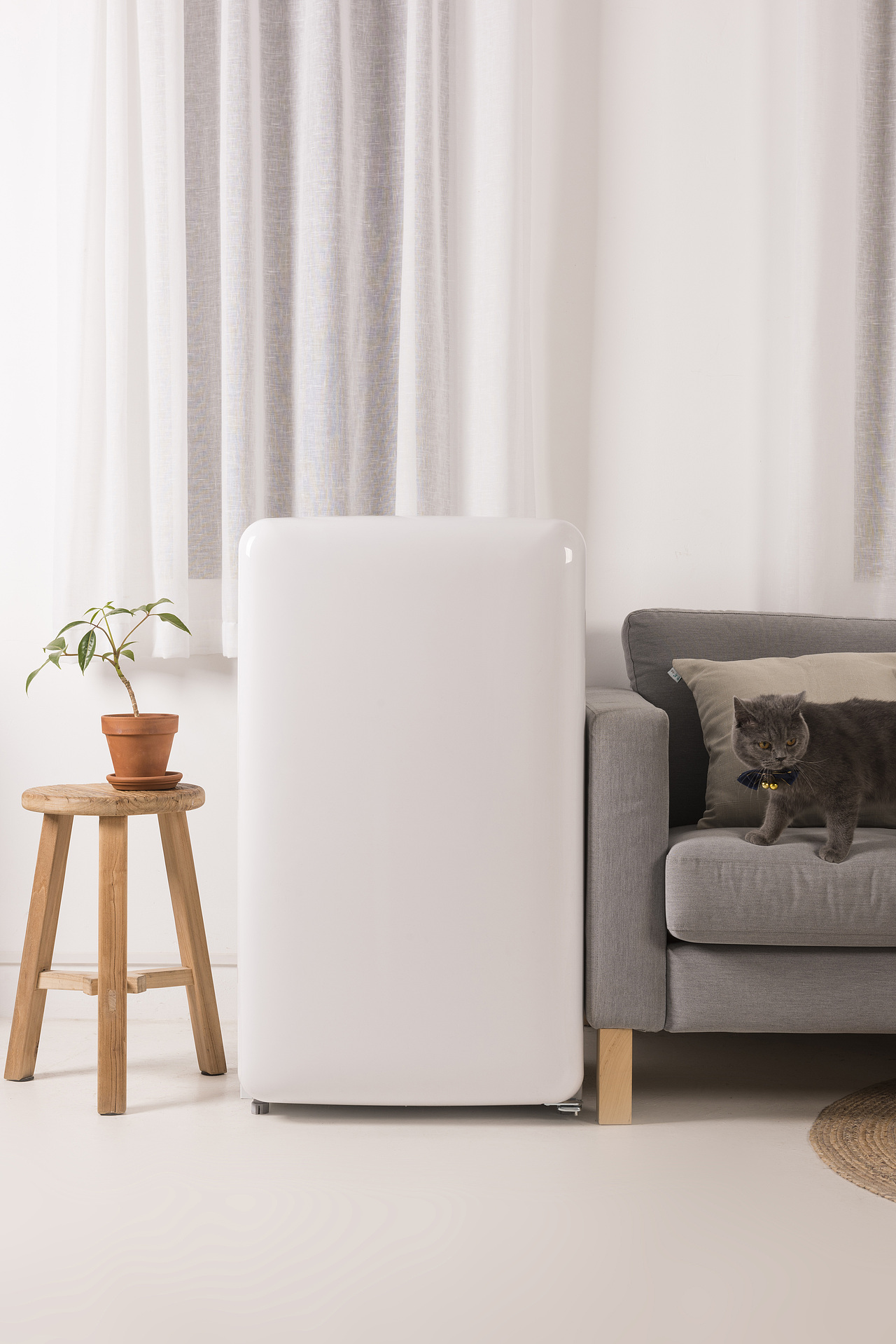 小吉迷你复古冰箱light系列场景平面海报电器摄影