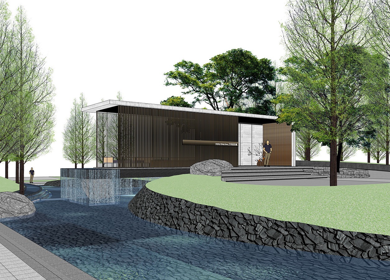 现代示范区景观SU模型下载（图ZMjY3NTYxNTY4） - 景观设计 - 站酷设计师素模网原创素材 - 站酷ZCOOL