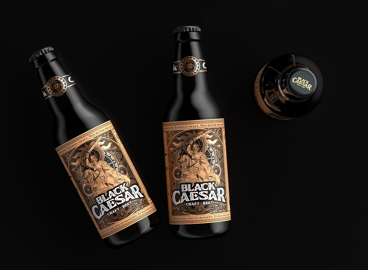 黑凯撒啤酒包装设计（图ZMjQwMTc3NDQ4） - 包装 - 站酷设计师胡晓波设计原创素材 - 站酷ZCOOL