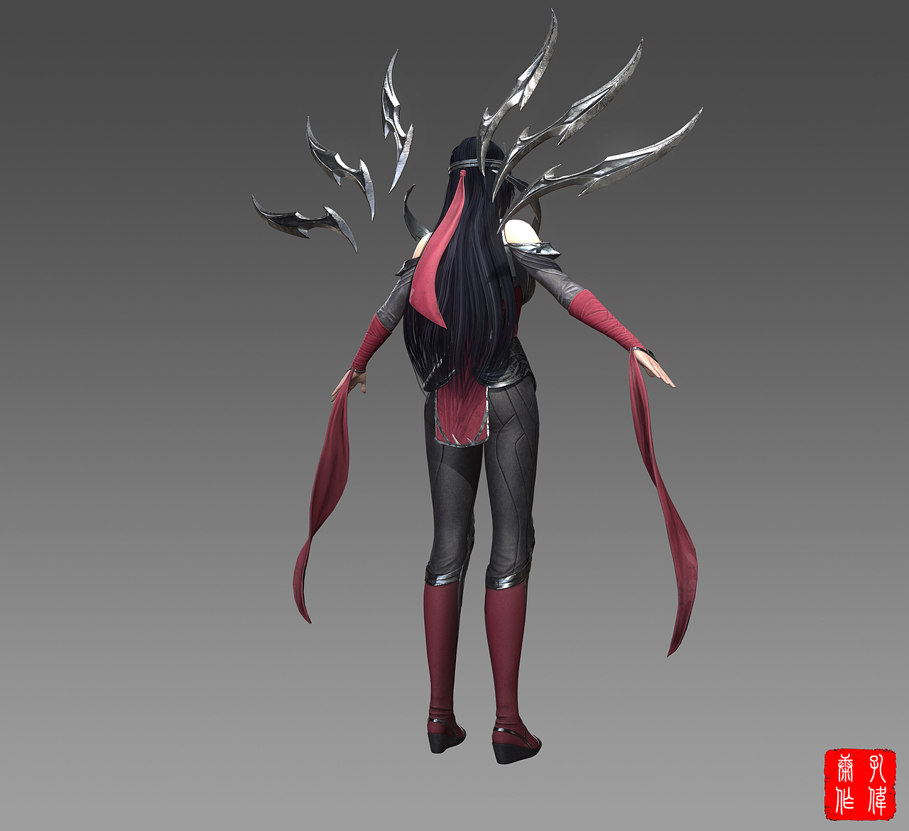 英雄联盟系列模型 刀锋舞者——艾瑞莉娅（图ZMjc4ODE3MTAw） - 人物/生物 - 站酷设计师B站康不理鸭原创素材 - 站酷ZCOOL