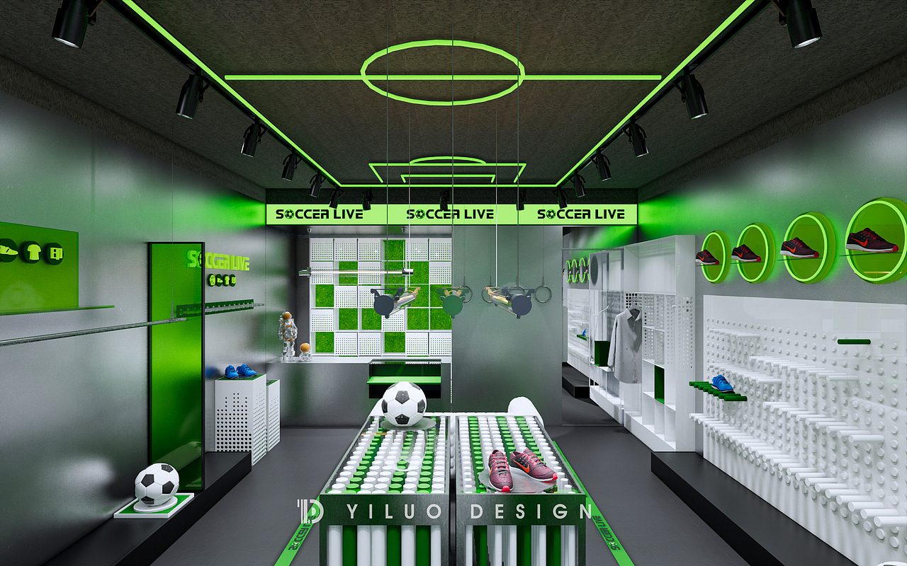 YLD STUDIO｜SOCCER LIVE足球体验馆潮牌运动空间设计