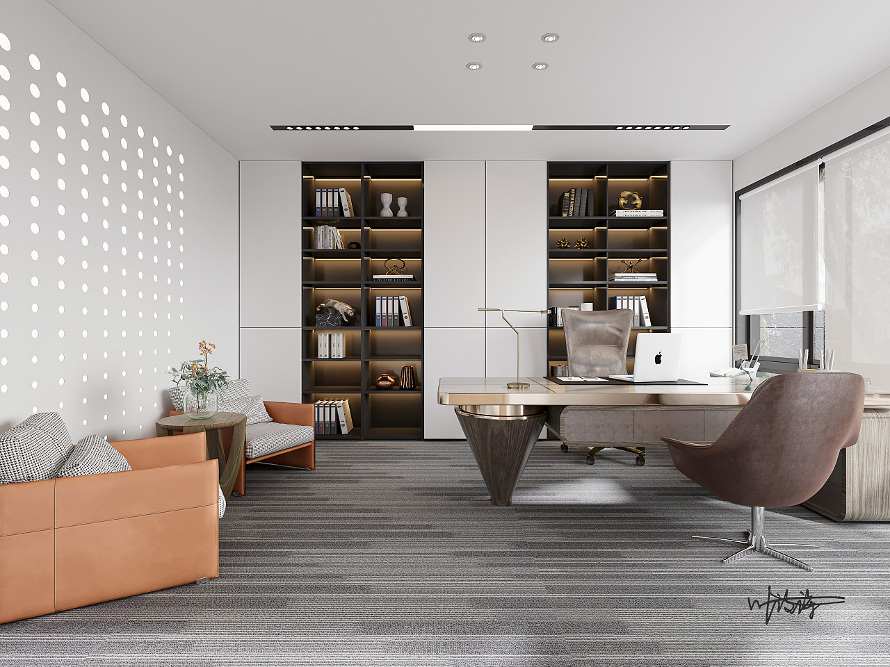 现代高端办公室装修设计奢华办公不再单调