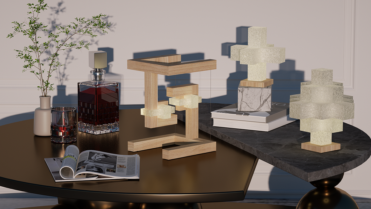 灯具设计——“莫奈何”灯具（图ZMjgwMTAxMTMy） - 生活用品 - 站酷设计师白屿松原创素材 - 站酷ZCOOL