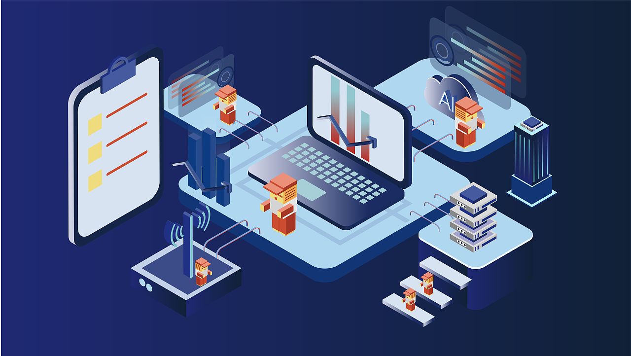 2.5d科技感插画（图ZMjgxMjM3OTYw） - 商业插画 - 站酷设计师路还长CL原创素材 - 站酷ZCOOL