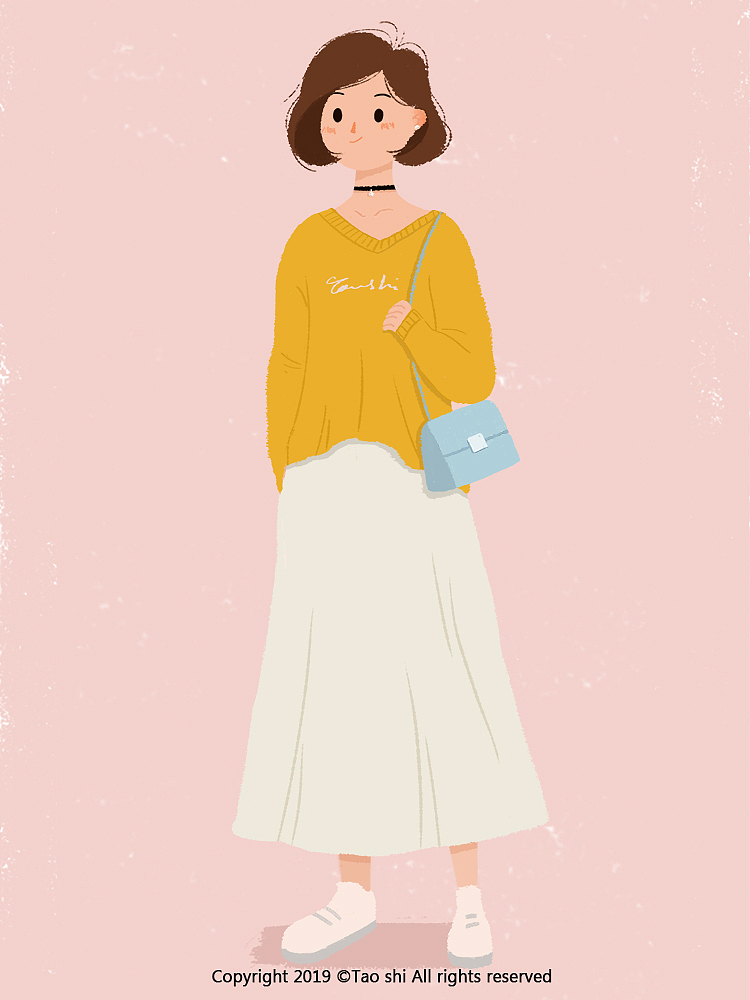春季穿搭（图ZMTUxNDM1MTky） - 商业插画 - 站酷设计师陶莳Taoshi原创素材 - 站酷ZCOOL