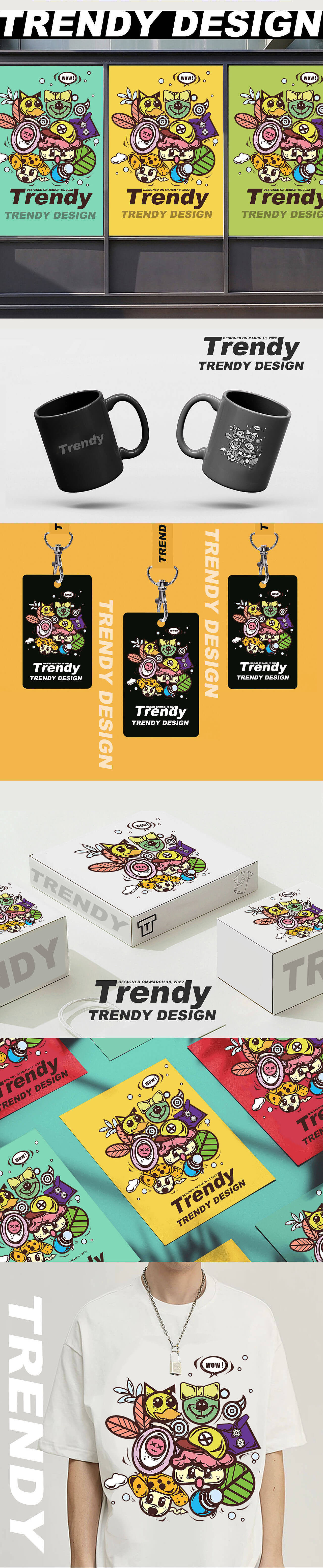 TRENDY文创周边设计（图ZMjk0MTQ5MTQw） - 新锐潮流插画 - 站酷设计师视觉传达室0原创素材 - 站酷ZCOOL