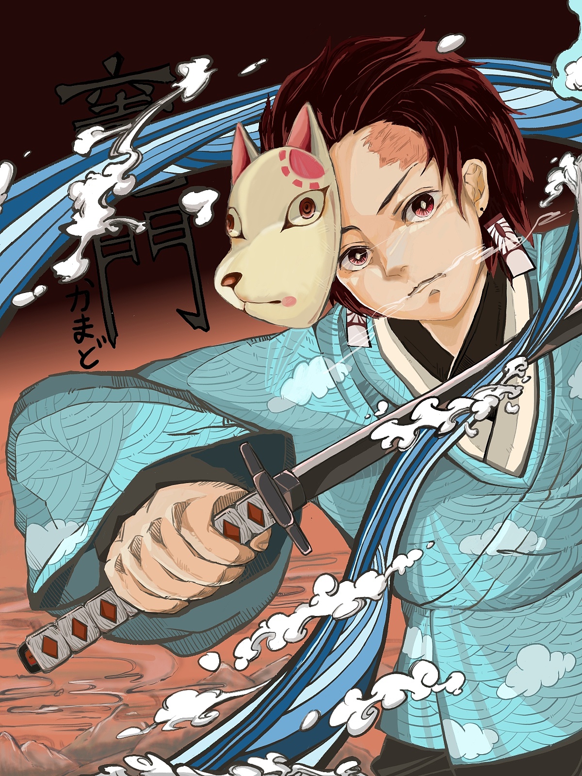 (板绘)灶门炭治郎|动漫|单幅漫画|tuichu - 原创作品 - 站酷 (zcool)